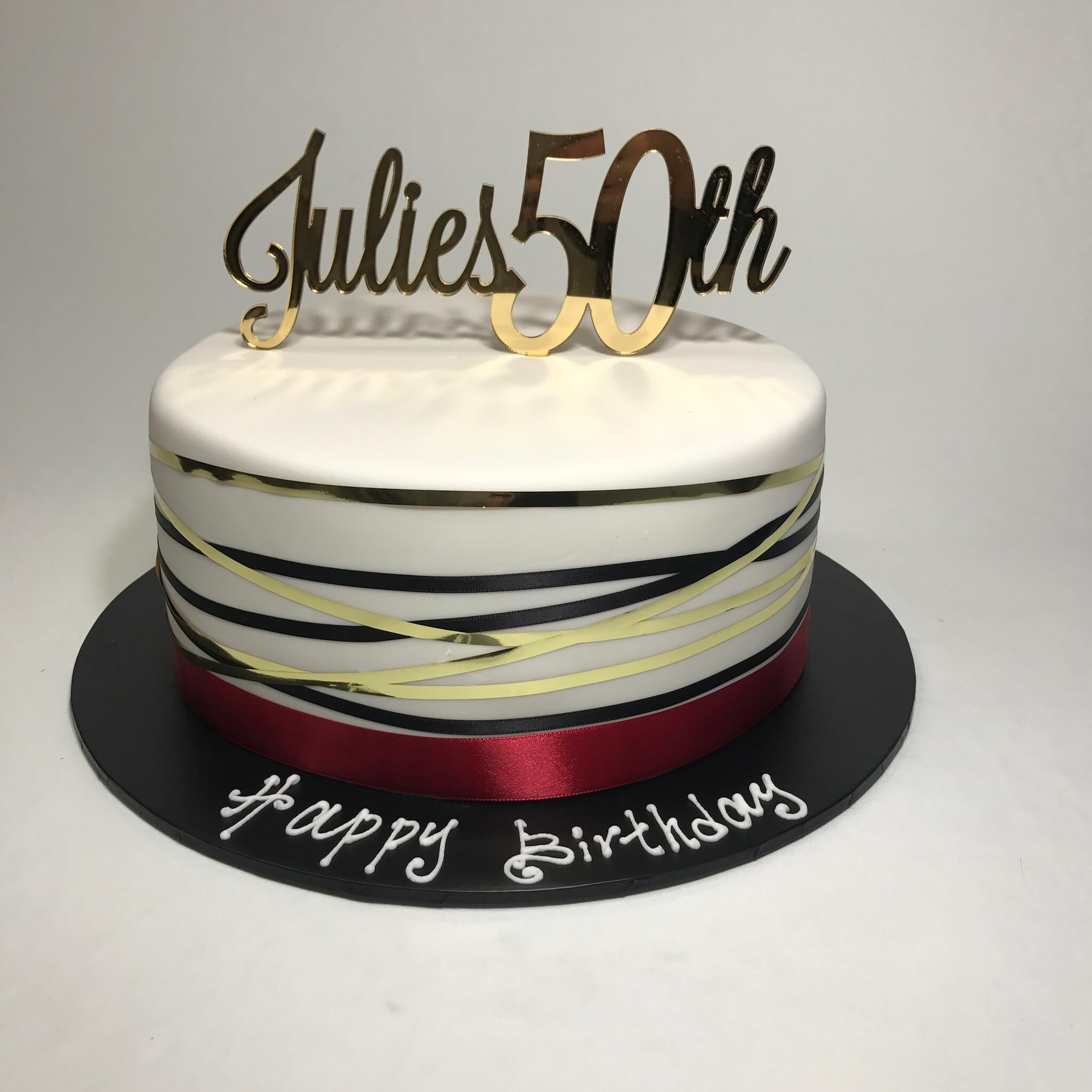 Happy 50th Birthday Julie Images Julie's 50Th | Nikos Cakes